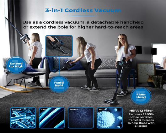 Tower VL100 Optimum Cordless 3-in-1 Vacuum Cleaner