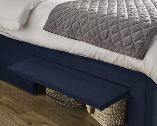 Leila Dual Storage Door Bed Royal Blue - Double
