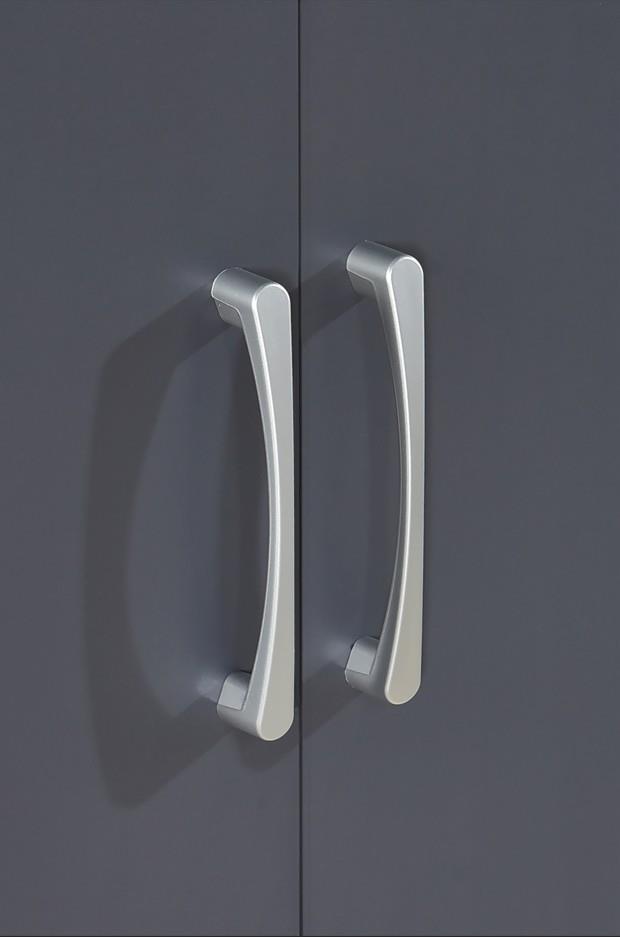 Highbury 2 Door Wardrobe - Dark Grey