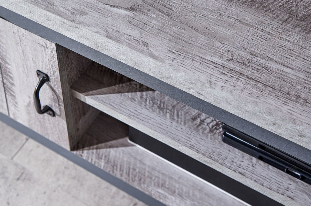 Boston 2 door tv unit grey