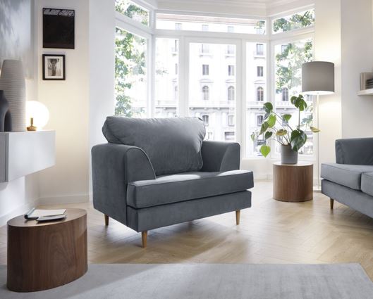 Harper Armchair- Dark Grey