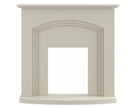 Adam Truro Fireplace in Cream, 41 Inch