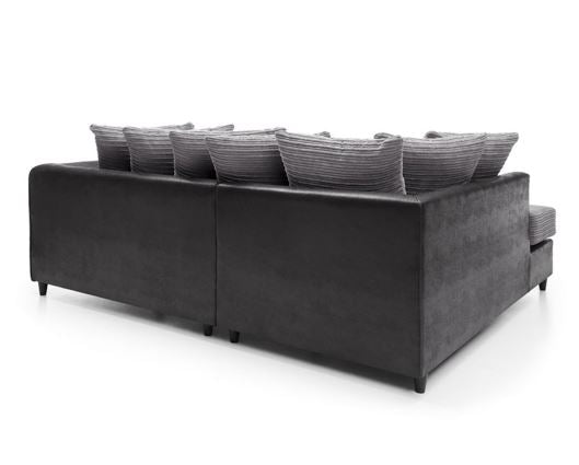 Harvey Left Facing Corner - Black & Charcoal