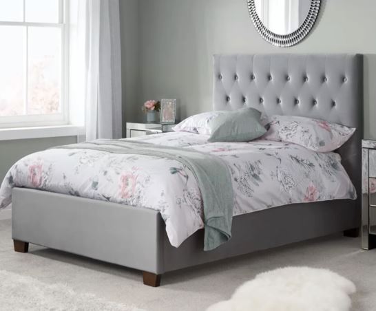 Cologne Double Bed - Grey