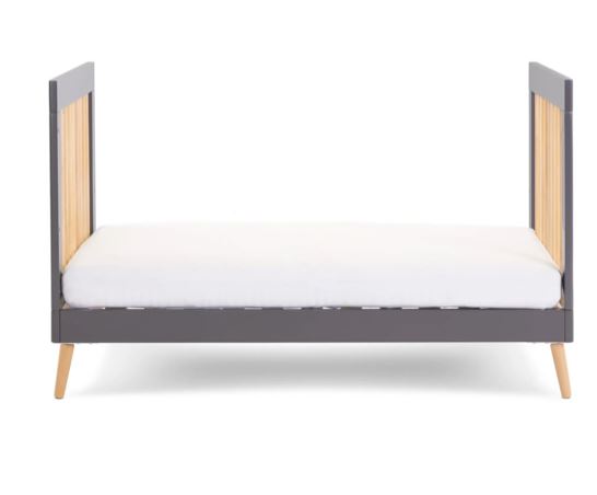 Maya Mini Cot Bed - Slate with Natural