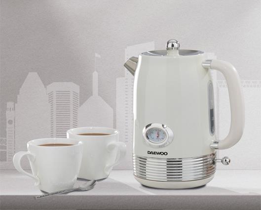 DAEWOO DENVER 1.5L KETTLE BUTTERMILK