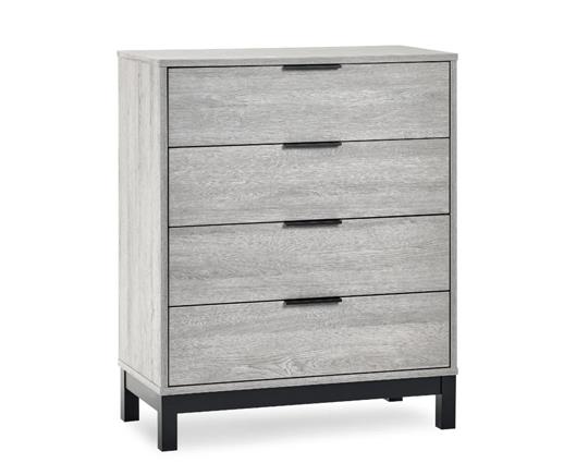 Bali 4 Drawer Chest Grey Oak