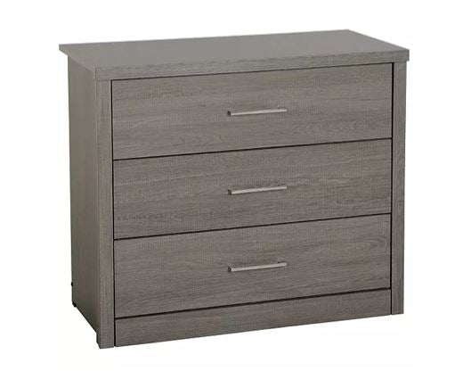 Lisbon 3 Drawer Chest - Black Wood Grain