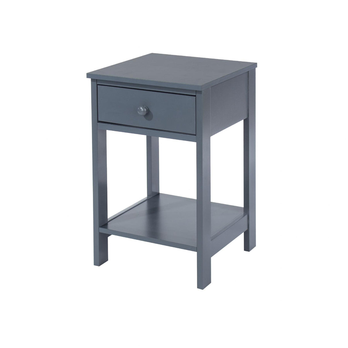 Shaker 1 Drawer Petite Bedside Cabinet-Midnight Blue