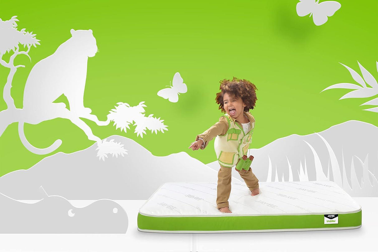 Jay-Be Toddler Anti-Allergy Foam Free Sprung Mattress - Suitable for 2+ years of age