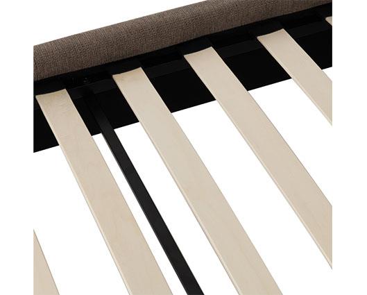 VERONA 5' BED - BROWN FABRIC