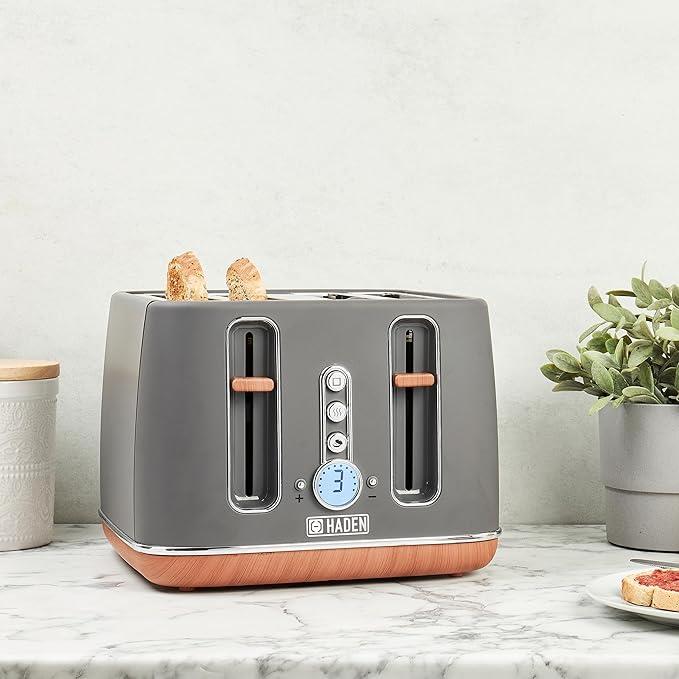 Haden Dorchester Toaster 4 Slice Grey