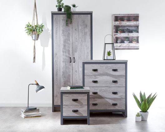 Boston 3 piece bedroom set grey