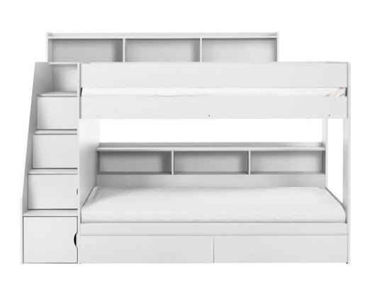 CAMELOT STAIRCASE BUNK ALL WHITE - Default Title