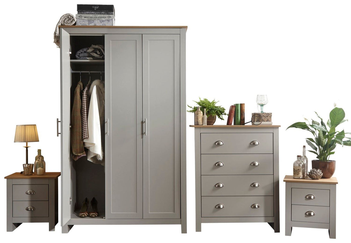 Lancaster 4 piece set grey