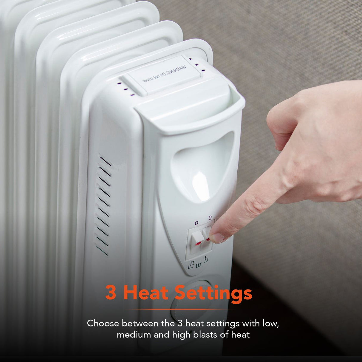 Warmlite 1500W Oil Filled Radiator White