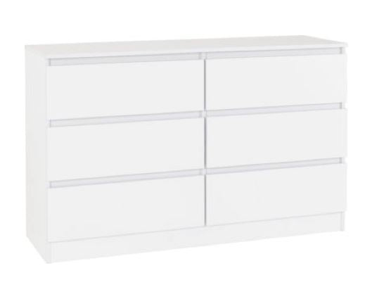 Malvern 6 Drawer Chest - White