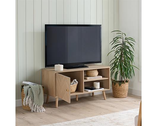 Herringford Small TV Unit - Oak