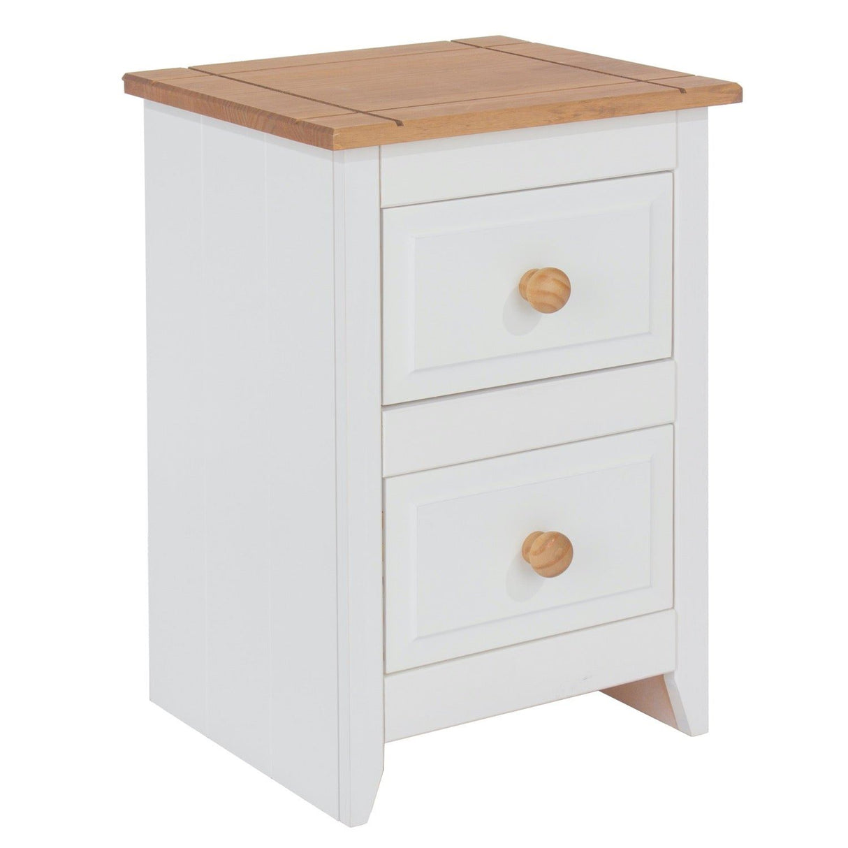 Capri 2 Drawer Petite Bedside Cabinet