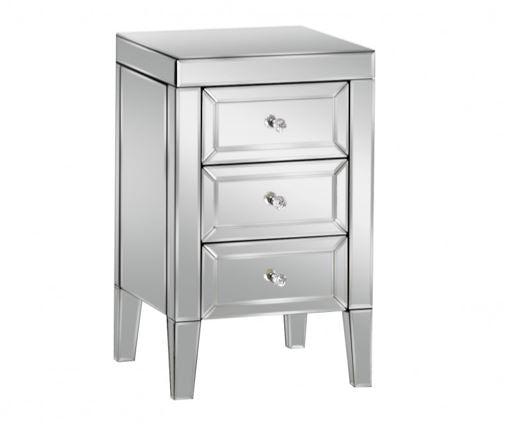 Valencia 3 Drawer Bedside