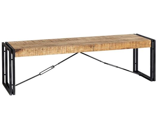 COSMO INDUSTRIAL METAL & WOOD BENCH