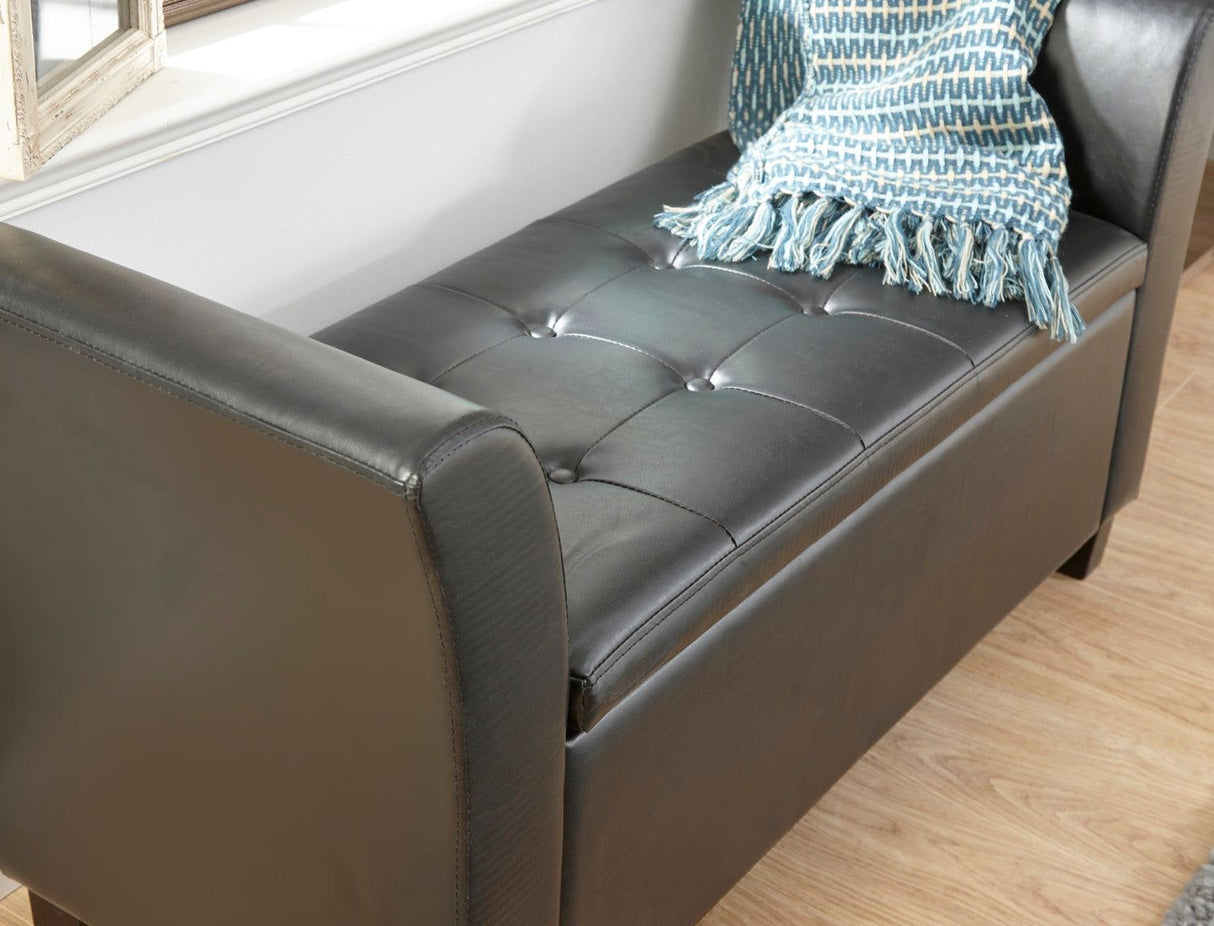 Verona window seat black PU