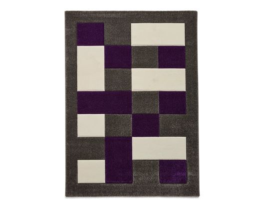 Brooklyn BRK04 Grey/Purple - 120 x 170