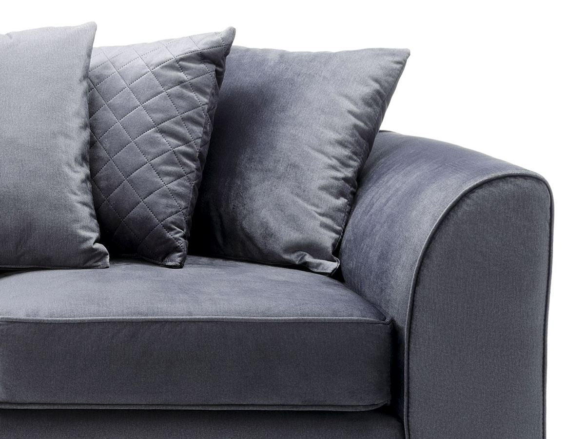 Chicago 3 Seater-Dark Grey
