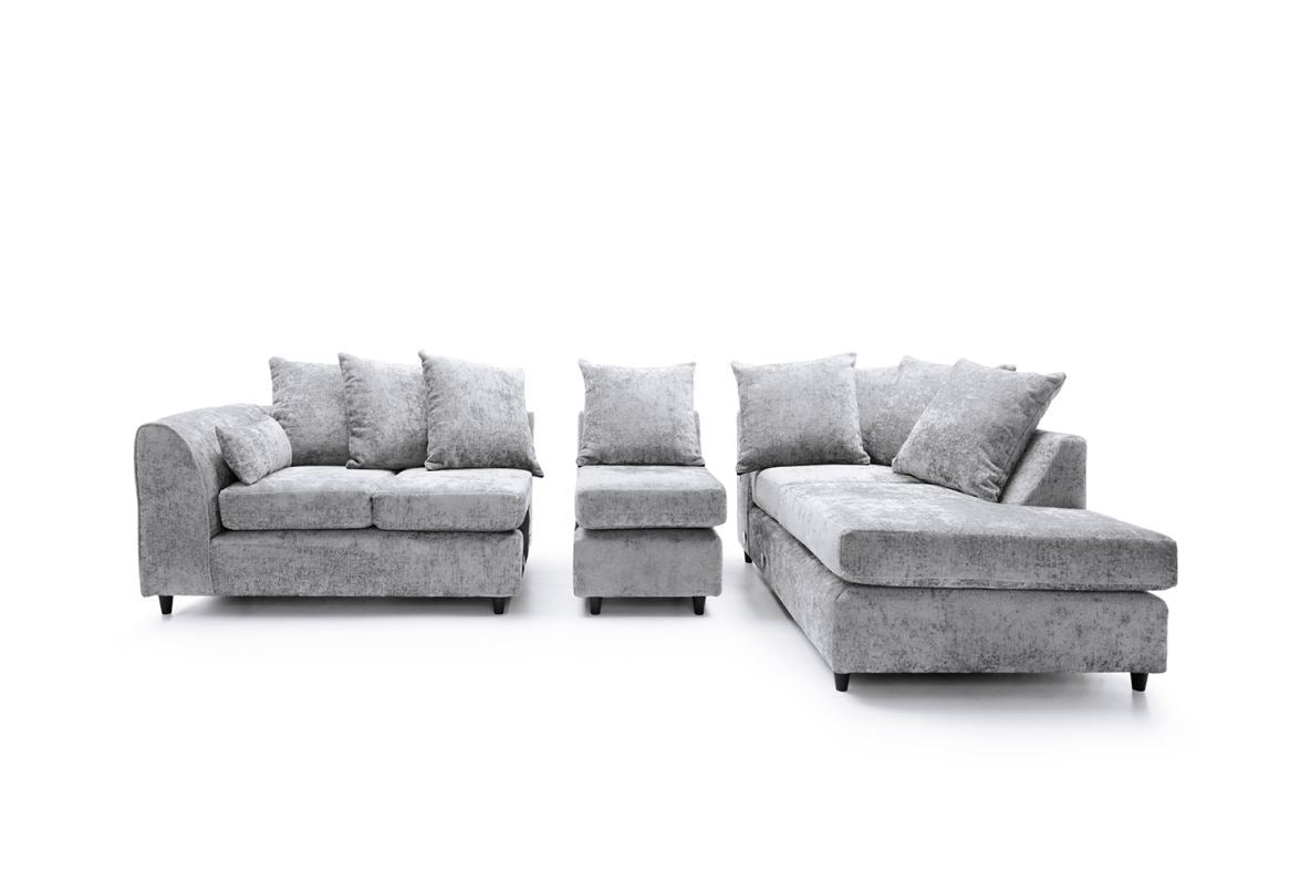 Harriet Right Facing Corner Plus - Light Grey