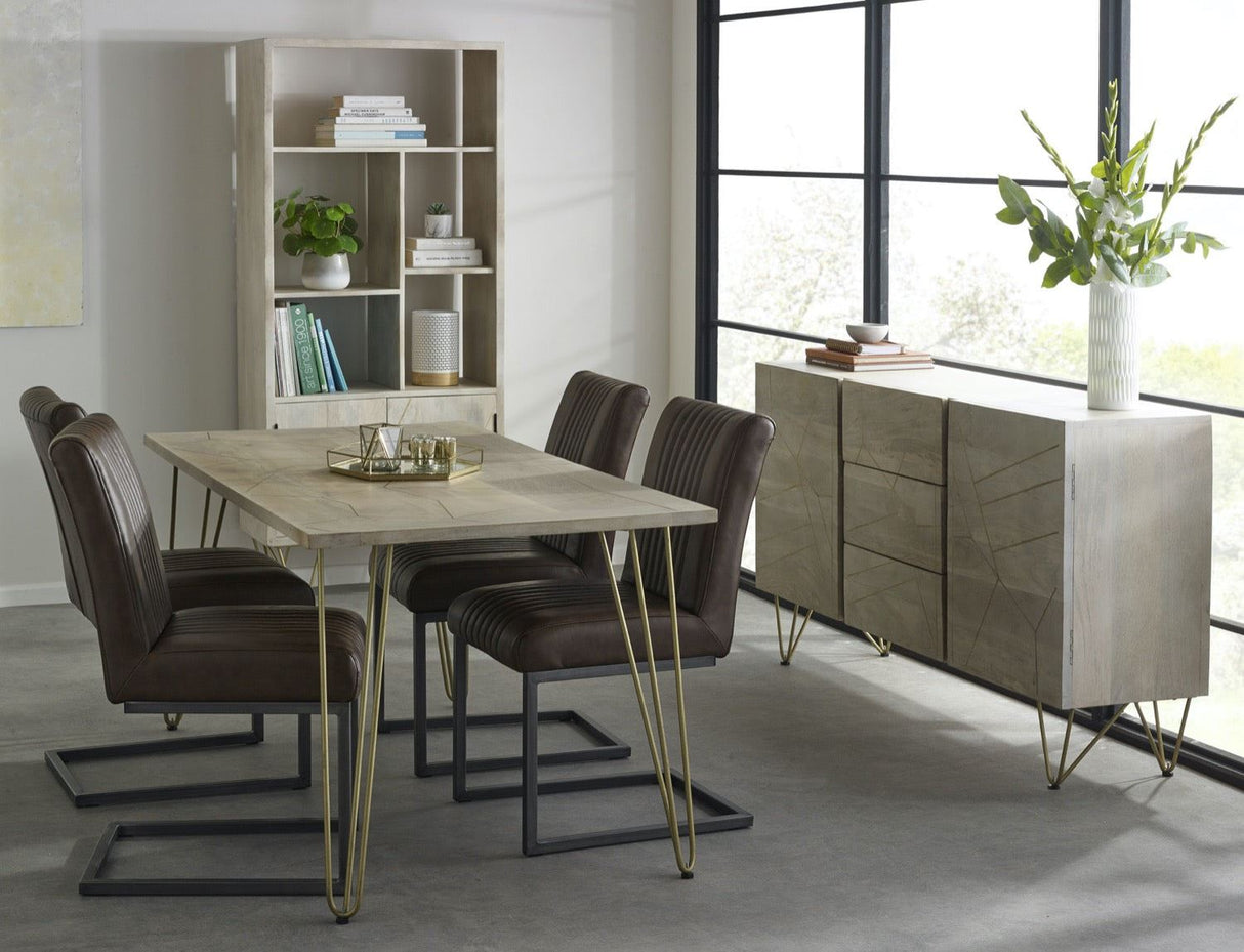 Light Gold Dining Table