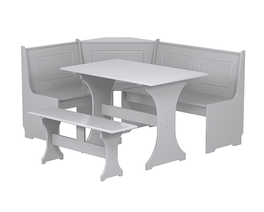 Hemington Corner Dining Set- Grey