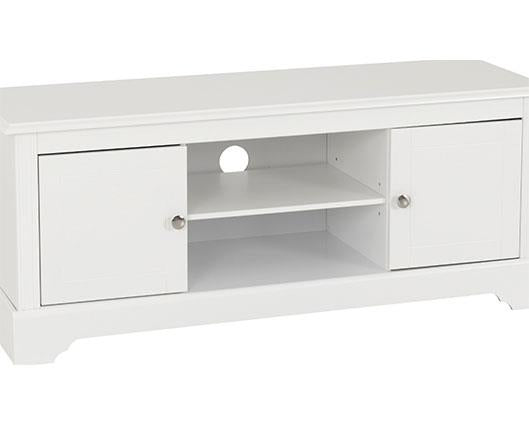STRATFORD 2 DOOR TV UNIT - WHITE