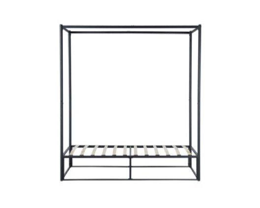 Farringdon Metal 4 Poster Single Bed - Black