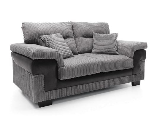 Samson 2 Seater - Black & Grey