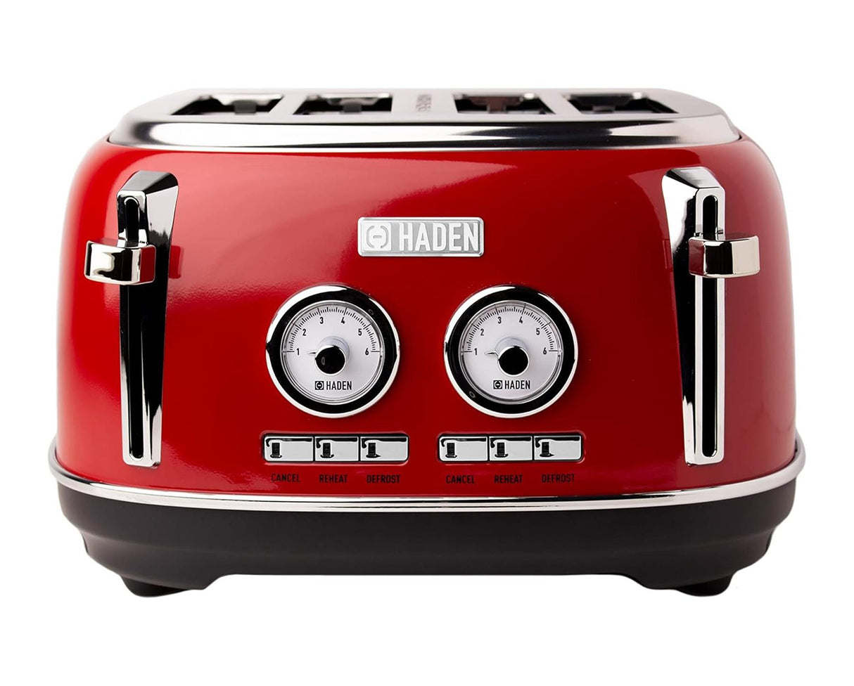 Haden Jersey Red 4 Slice Toaster