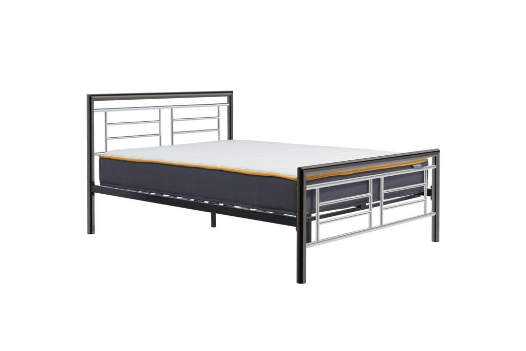 Montana Double Bed - Silver