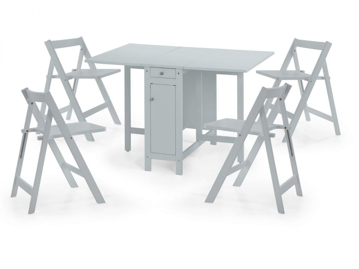 SAVOY DINING SET - LIGHT GREY