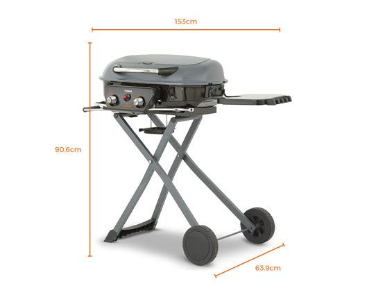 Tower Tourer Two Burner Portable Gas BBQ