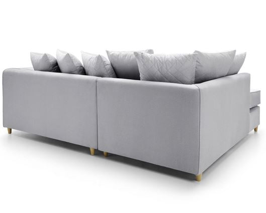 Chicago Left Hand Facing Corner Sofa-Light Grey