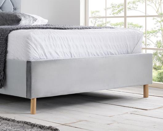 Loxley Small Double Bed - Grey