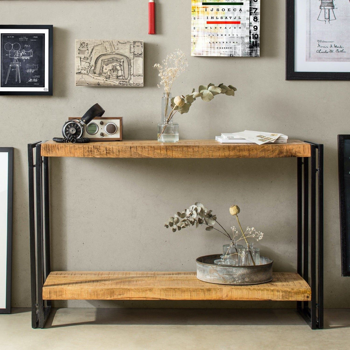 COSMO INDUSTRIAL CONSOLE TABLE