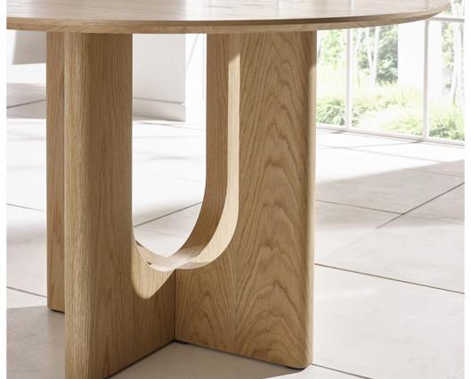 Cellini Round Dinining Table Natural Oak Effect