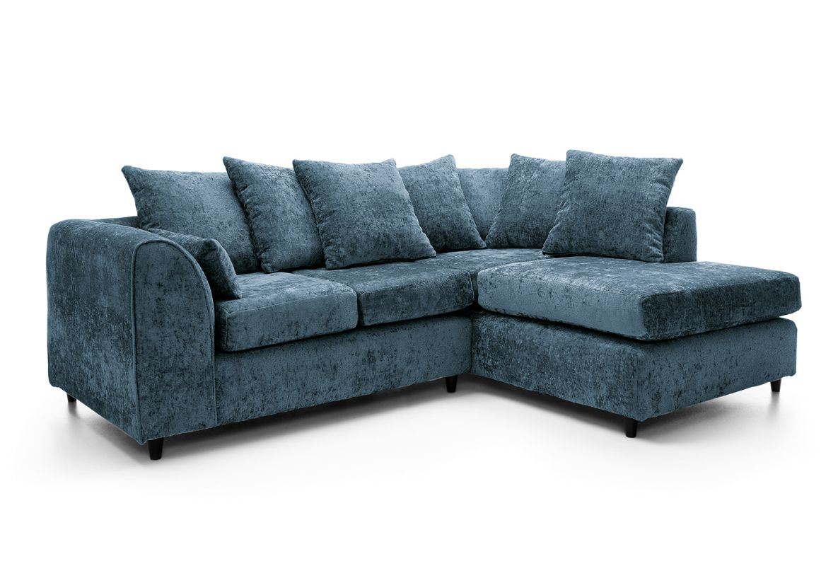 Harriet Right Corner Sofa - Dark Blue
