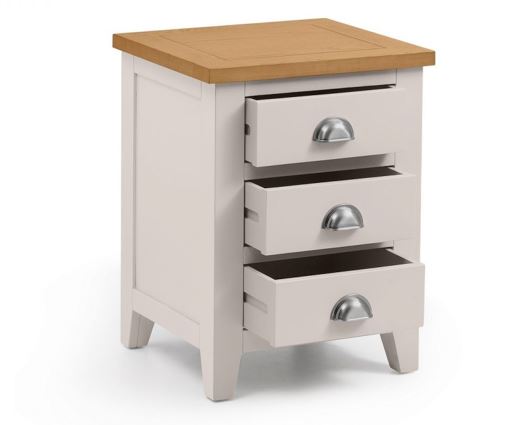 RICHMOND 3 DRAWER BEDSIDE ASS