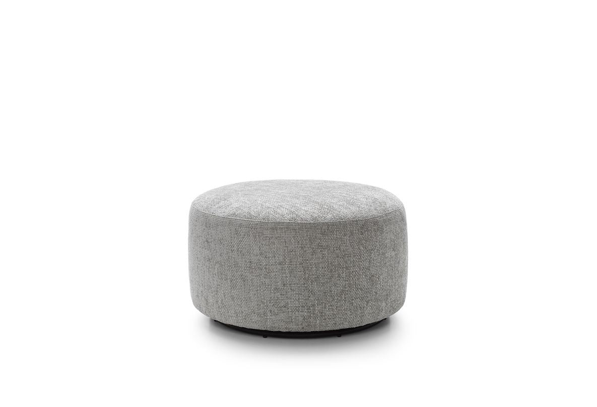 Ingrid Swivel Footstool - Light Grey