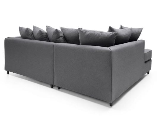 Darcy Left Hand Facing Corner Sofa-Dark Grey