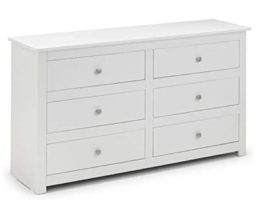 RADLEY 6 DRAWER CHEST - SURF WHITE