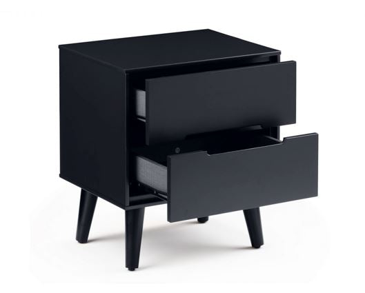 ALICIA 2 DRAWER BEDSIDE - ANTHRACITE