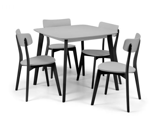 CASA SQUARE DINING TABLE GREY/BLACK