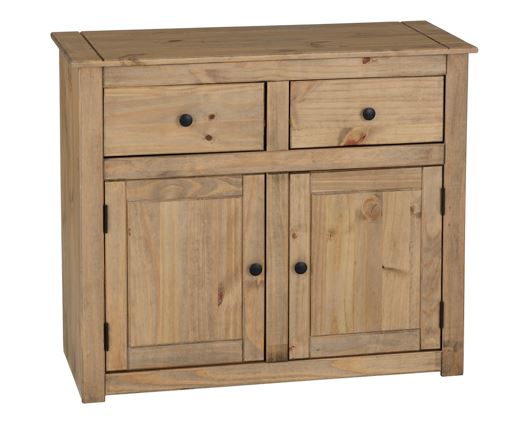 Panama 2 Door 2 Drawer Sideboard - Natural Wax
